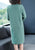 Long Sleeve Modern Cheongsam A-line Floral Knit Dress