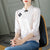 3/4 Sleeve Cheongsam Top Chinese Style Knit Shirt