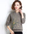 Floral Embroidery Cheongsam Top Chinese Style Loose Knit Shirt