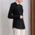 Floral Embroidery Cheongsam Top Chinese Style Knit Shirt