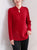 Camicia in maglia stile cinese cheongsam con ricamo floreale sul collo del buco della chiave