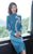 Robe pull en tricot de style chinois à manches longues et col haut