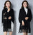 Floral Embroidery Knit Cape Jacket with Tassels