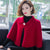 Imitated Mink Wool Shawl Cape Jacket