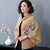 Floral Embroidery Imitated Mink Wool Shawl Loose Cape Jacket