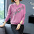 Floral Embroidery Women's Blouse Chinese Style Knit Shirt