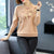 Floral Embroidery Women's Blouse Chinese Style Knit Shirt