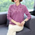 Chemisier à paillettes florales pour femmes, chemise en tricot de style chinois