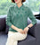Camicetta da donna in maglia stile cinese con paillettes floreali