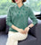Chemisier à paillettes florales pour femmes, chemise en tricot de style chinois