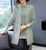 Floral Embroidery Chinese Style Women's Knit Coat Two-piece Suit