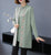 Floral Embroidery Chinese Style Women's Knit Coat Two-piece Suit