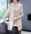 Floral Embroidery Chinese Style Women's Knit Coat Two-piece Suit