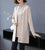 Floral Embroidery Chinese Style Women's Knit Coat Two-piece Suit