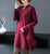 Manteau en tricot pour femmes de style chinois avec broderie à la feuille d'érable