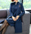 Maple Leaf Embroidery Chinese Style Women's Knit Coat Two-piece Suit