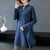 Maple Leaf Embroidery Chinese Style Women's Knit Coat Two-piece Suit