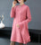 Maple Leaf Embroidery Chinese Style Women's Knit Coat Two-piece Suit