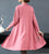 Cappotto in maglia da donna in stile cinese con ricamo a foglia d'acero Abito in due pezzi