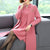 Maple Leaf Embroidery Chinese Style Women's Knit Coat Two-piece Suit