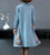 Floral Embroidery Chinese Style Knit Dress & Coat Two-piece Suit