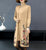 Vestido y abrigo de punto estilo chino con bordado floral Traje de dos piezas