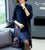 Blumenstickerei im chinesischen Stil Strickkleid & Mantel Zweiteiliger Anzug
