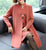 Floral Embroidery Chinese Style Knit Cheongsam & Coat Two-piece Suit