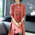 Floral Embroidery Chinese Style Knit Cheongsam & Coat Two-piece Suit