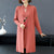 Floral Embroidery Chinese Style Knit Cheongsam & Coat Two-piece Suit