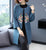 Floral Embroidery Chinese Style Knit Wind Coat Long Shawl