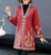 Floral Embroidery Chinese Style Knit Mother Coat Long Shawl