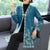 Floral Embroidery Chinese Style Knit Mother Coat Long Shawl