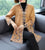 Broderie florale style chinois tricot mère manteau long châle