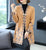 Floral Embroidery Chinese Style Knit Mother Coat Long Shawl