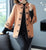 3/4 Sleeve Floral Embroidery Chinese Style Knit Coat Shawl