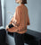 3/4 Sleeve Floral Embroidery Chinese Style Knit Coat Shawl