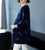 Châle de manteau de tricot de style chinois de longueur de genou de broderie de plume