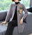 Broderie florale longueur genou style chinois tricot mère manteau châle