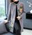 Broderie florale longueur genou style chinois tricot mère manteau châle