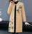 Broderie florale longueur genou style chinois tricot mère manteau châle