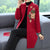 Floral Embroidery Knee Length Chinese Style Knit Mother Coat Shawl