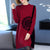 Round Neck Modern Cheongsam A-line Floral Knit Dress