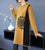 Abito in maglia floreale a trapezio moderno cheongsam con scollo rotondo