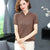 Camicia in maglia stile cinese a maniche corte con top in cheongsam