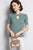Chemise en tricot de style chinois à manches courtes et à manches courtes