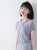 Cap Sleeve Cheongsam Top Chinese Style Casual Knit Shirt