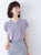 Cap Sleeve Cheongsam Top Chinese Style Casual Knit Shirt