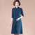 Hot Drilling Beads Knee Length Modern Cheongsam A-line Knit Dress Two Piece Suit