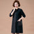 Round Neck Long Sleeve Knee Length A-line Knit Dress with Pocket